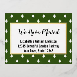 Invitación en movimiento de árboles de Navidad ver