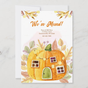 Invitación en movimiento de calabaza de otoño