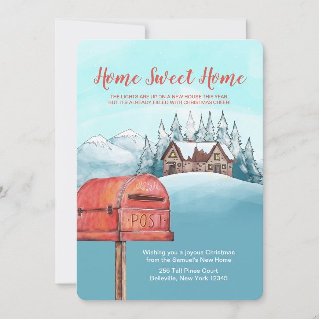 Invitación en movimiento de dulce hogar (Anverso)