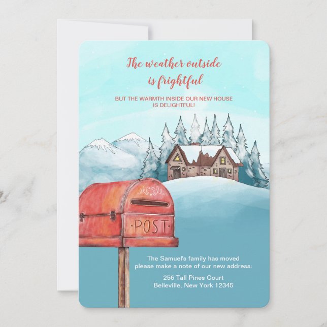 Invitación en movimiento de dulce hogar (Anverso)