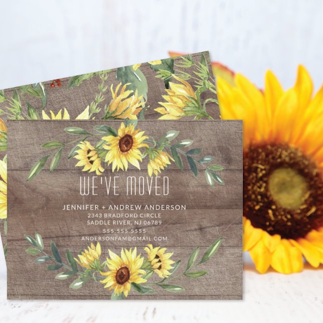 Invitación en movimiento de girasoles ruidosos y a (Subido por el creador)