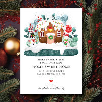 Invitación en movimiento de la casa de Gingerbread