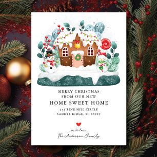 Invitación en movimiento de la casa de Gingerbread