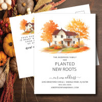 Invitación en movimiento de la casa de otoño de ac
