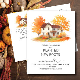 Invitación en movimiento de la casa de otoño de ac