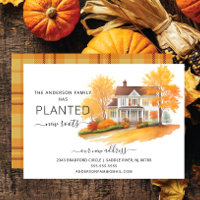 Invitación en movimiento de la casa de otoño de ac