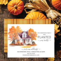 Invitación en movimiento de la casa de otoño de ac