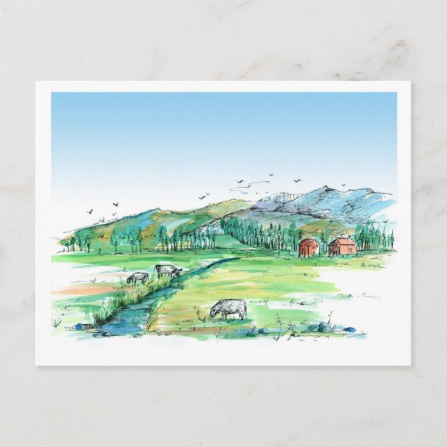 Invitación en movimiento de la granja de vacas de  (Anverso)