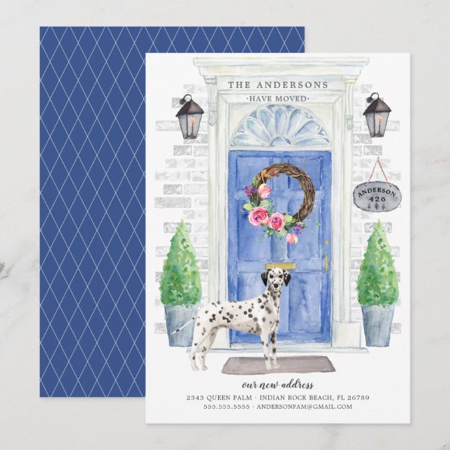 Invitación en movimiento de la puerta delantera de (Anverso / Reverso)