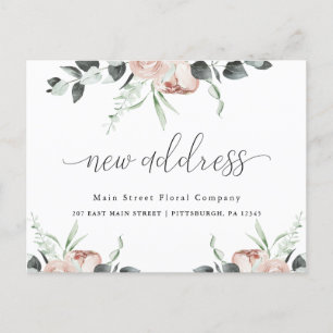 Invitación en movimiento de negocios florales clás