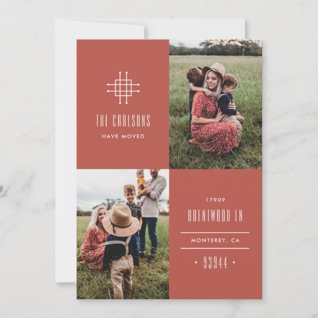 Invitación en movimiento de parrillada - Rojo (Anverso)