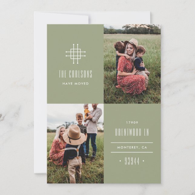 Invitación en movimiento de parrillada - Verde (Anverso)