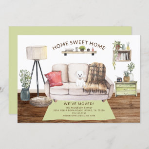 Invitación en movimiento de perro maltés