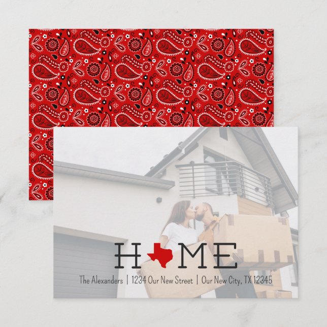 Invitación en movimiento de Red HOME Texas (Anverso / Reverso)