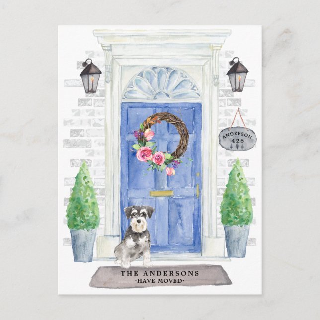 Invitación en movimiento de Schnauzer en miniatura (Anverso)