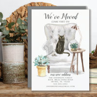 Invitación en movimiento de un gato en Bombay