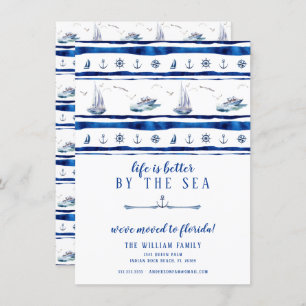 Invitación en movimiento de velero