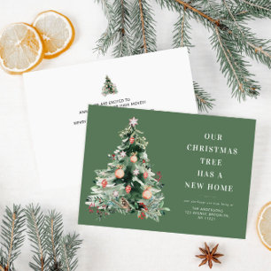 invitación en movimiento del árbol de navidad de n