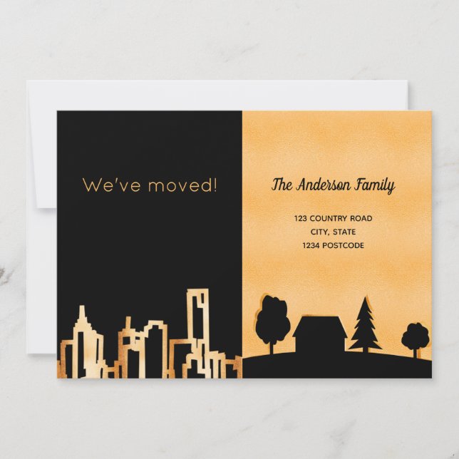 Invitación en movimiento del país de la ciudad del (Anverso)