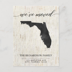 Invitación en movimiento, estado de Florida, rústi