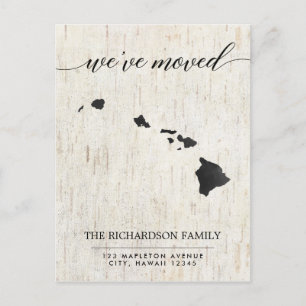 invitación en movimiento, estado de Hawaii, rústic