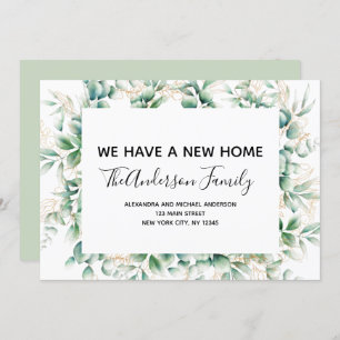 Invitación en movimiento Eucalipto Verde