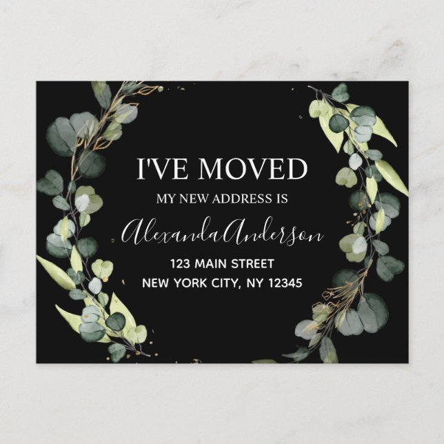 Invitación en movimiento Eucalyptus Greeneration W (Anverso)