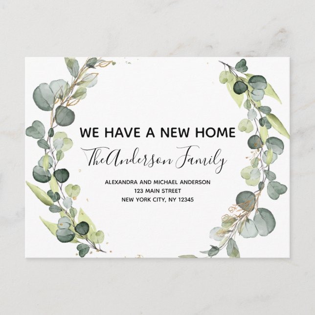 Invitación en movimiento Eucalyptus Greeneration W (Anverso)