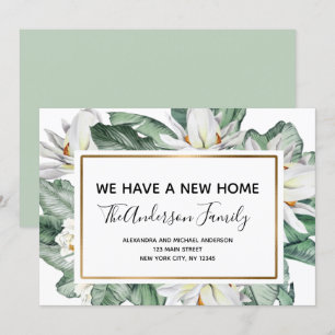 Invitación en movimiento Floral tropical
