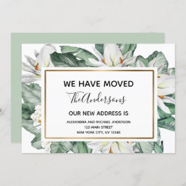 Invitación en movimiento Floral tropical