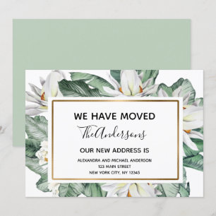 Invitación en movimiento Floral tropical
