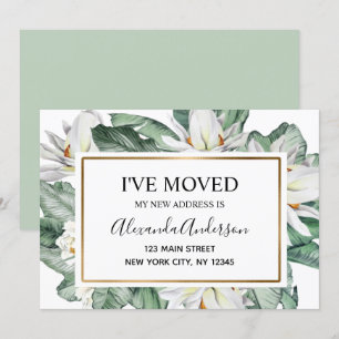 Invitación en movimiento floral tropical