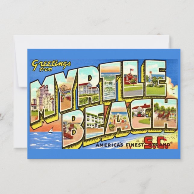 Invitación en movimiento Myrtle Beach SC (Anverso)