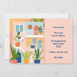 Invitación en movimiento Nueva dirección Apartamen