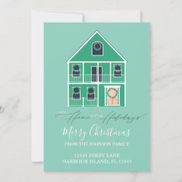 Invitación en movimiento Nueva luz de vacaciones e