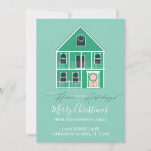 Invitación en movimiento Nueva luz de vacaciones e