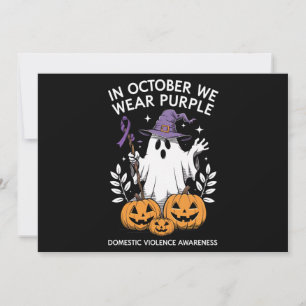 Invitación En Octubre Nosotros Vestimos Morado Violencia Domé