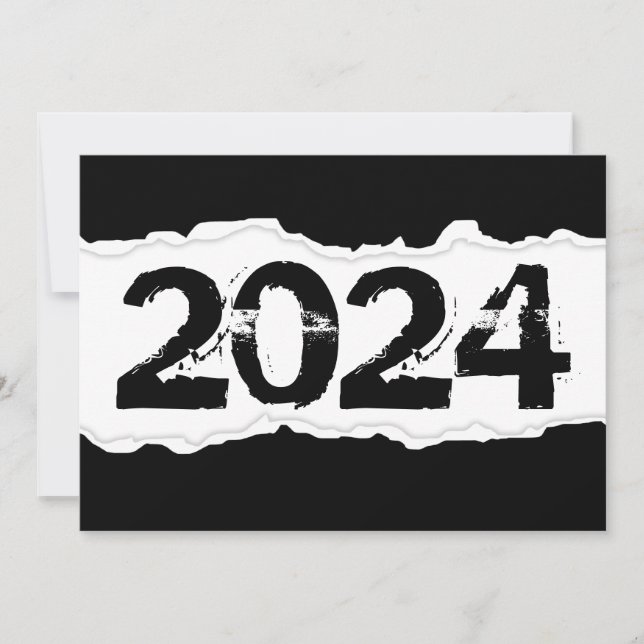 Invitación en papel rota en 2024 (Anverso)