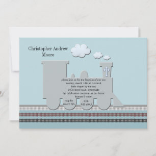 Invitación En pista azul