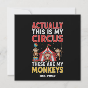 Invitación En realidad este es mi circo Cita divertida de mam