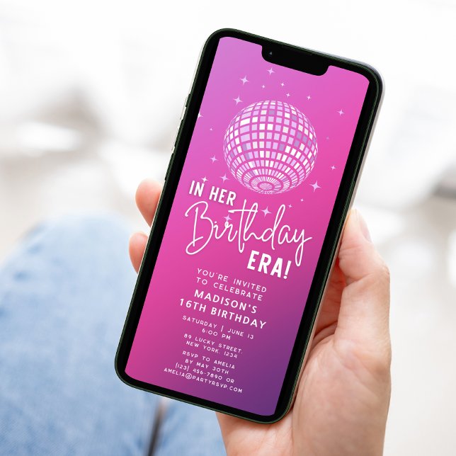 Invitación En su época de cumpleaños, Fiesta de la era, Fiest (Subido por el creador)