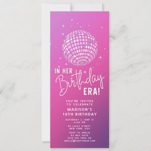 Invitación En su época de cumpleaños, Fiesta de la era, foto 