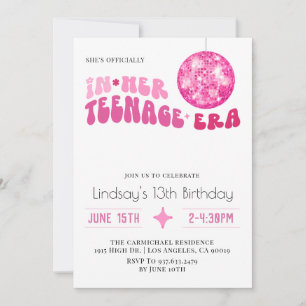 Invitación En su era adolescente cumpleaños divertido