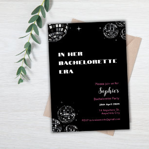 Invitación En su fiesta de soltera de la era