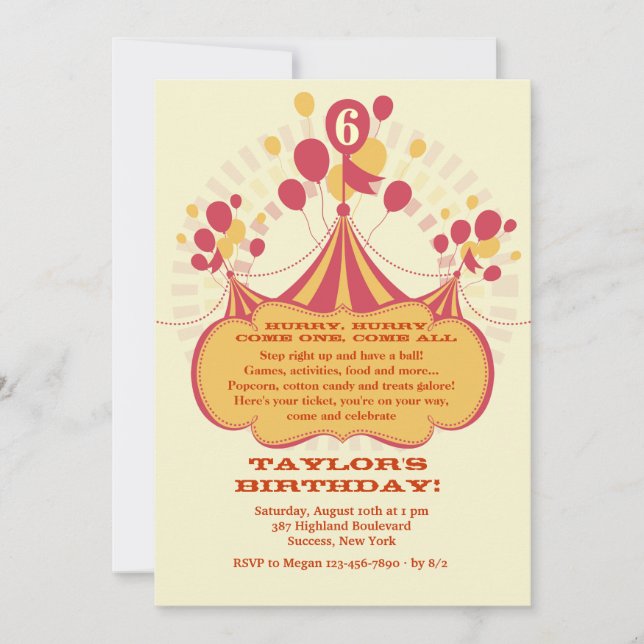 Invitación en tiempo de carnaval (Anverso)