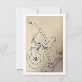 Invitación en triciclo