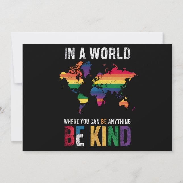 Invitación En Un Mundo Donde Puedes Ser Algo Amable (Anverso)