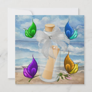 "Invitación en una botella" - Invitación a la play