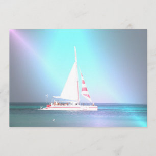 Invitación en velero catamarán