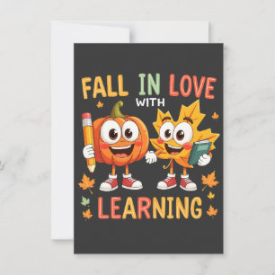 Invitación Enamorada de la escuela de aprendizaje